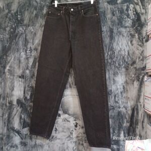 Levis 550 Black Cotton Jeans W38 L36 Vintage